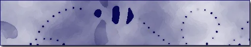 A wide, short banner of pale lavender-blue watercolour texture, with dotted arcs curving across it and small dark navy blobs near the centre.