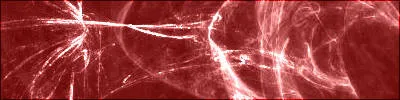 A wide, short banner of deep red crossed by thin, glowing white light threads and starbursts.